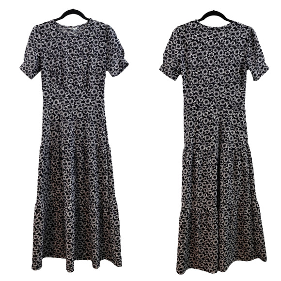 Topshop Daisy Print Short Sleeve Maxi Dress Modest | 4 - Picture 1 of 9